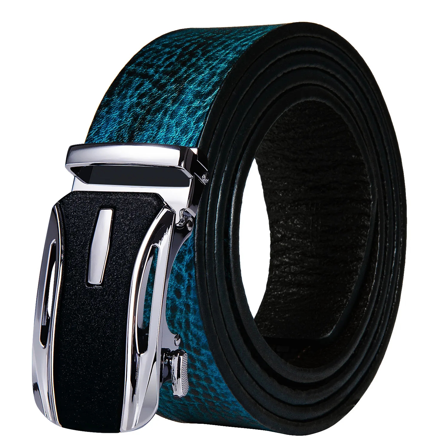 Cow Genuine Leather Men's Belt Luxury Alloy Automatic Buckle Leather Strap Fashion Blue Cowskin Belts For Men DiBanGu
Cow Genuine Leather Men's Belt Luxury Alloy Automatic Buckle Leather Strap Fashion Blue Cowskin Belts For Men DiBanGu