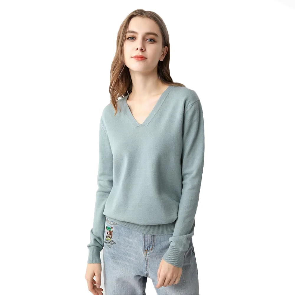 Ladies V Neck Knitted Sweater Women Pullovers Jumper Spring Autumn Basic Women Sweaters Pullover Soft Slim Top Knitwear Female
Ladies V Neck Knitted Sweater Women Pullovers Jumper Spring Autumn Basic Women Sweaters Pullover Soft Slim Top Knitwear Female