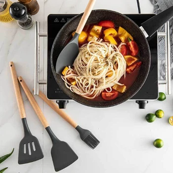 8/9/11pcs Silicone Kitchenware Non-stick Cookware Cooking Tool Spatula Ladle Egg Beaters Shovel Spoon Soup Kitchen Utensils Set
8/9/11pcs Silicone Kitchenware Non-stick Cookware Cooking Tool Spatula Ladle Egg Beaters Shovel Spoon Soup Kitchen Utensils Set