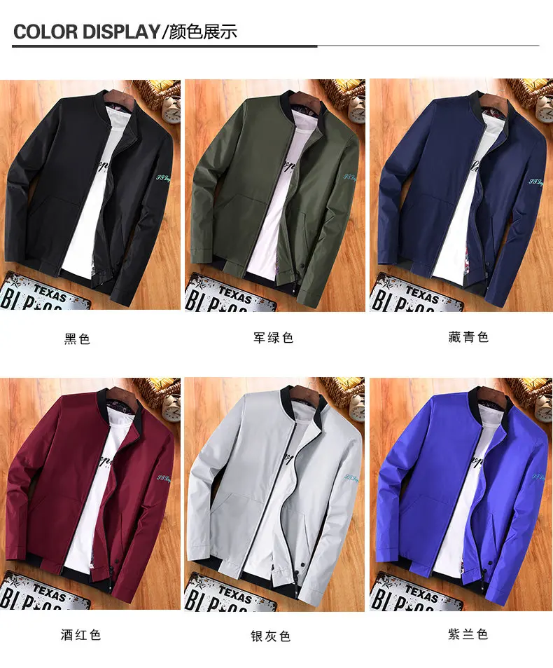 5XL Mens Jacket Autumn Bomber Jacket Coat Male Korean Japan Style Jacket Stand Baseball Collar Fashion Brand Hip Hop Streetwear 09