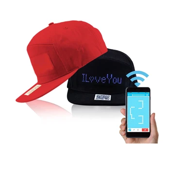 Bluetooth LED Hat Programmable Scrolling Message Display Board Baseball Cap App Control Flashlight Lighted Glow Club Party Cap
Bluetooth LED Hat Programmable Scrolling Message Display Board Baseball Cap App Control Flashlight Lighted Glow Club Party Cap