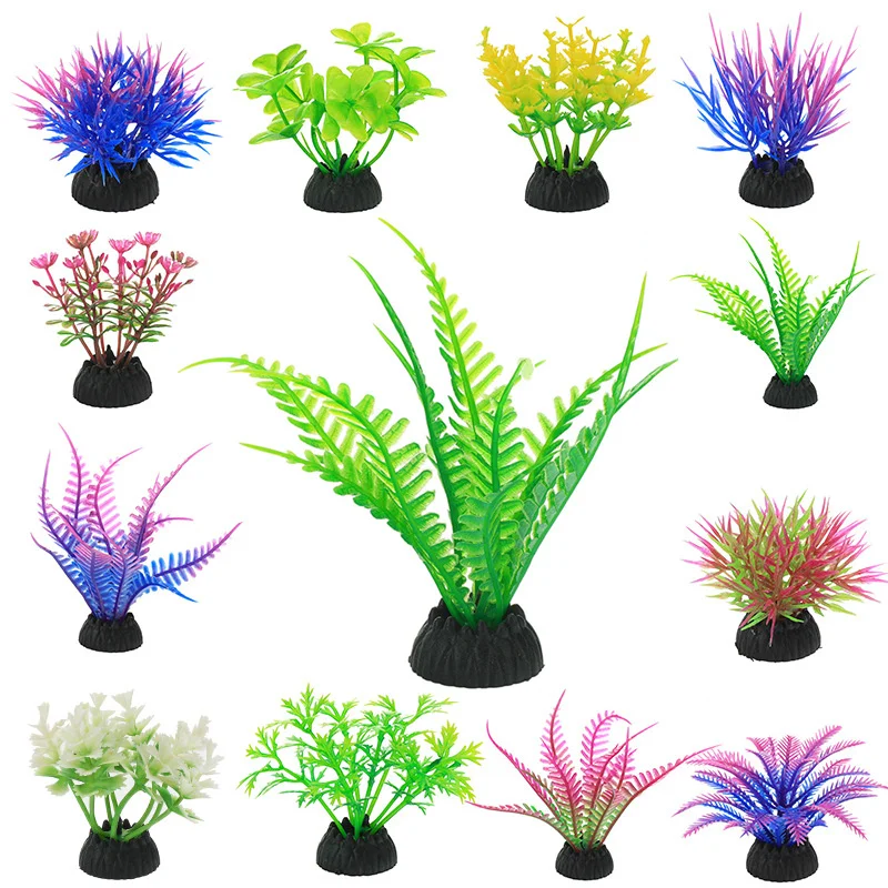 Пластиковое водное растение аквариум с травой украшения для аквариума | Дом и сад