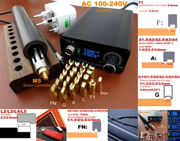AC100-240V 50/60Hz Leather Craft Electric Edging Creasing Machine Soldering Iron Replace Head Tip Tool Set - Knife Cutter Punch
AC100-240V 50/60Hz Leather Craft Electric Edging Creasing Machine Soldering Iron Replace Head Tip Tool Set - Knife Cutter Punch