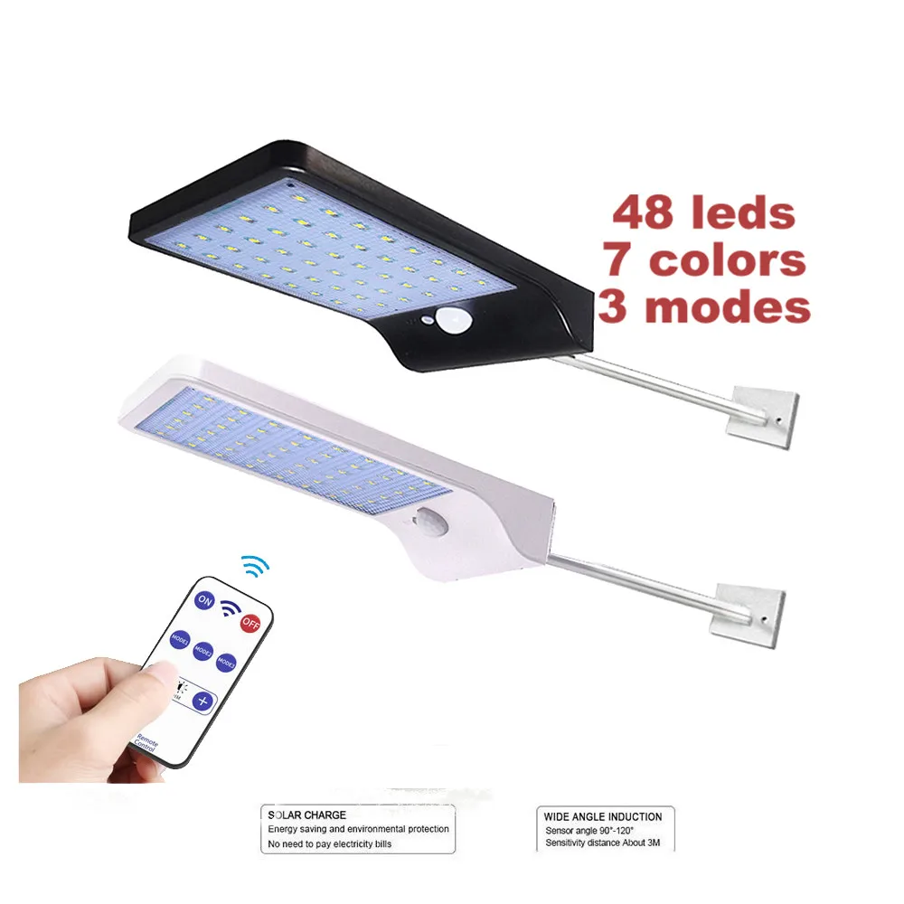 48 LED Solar Light Outdoor Waterproof LED Lamp Security Lighting Wall Sconces with Mounting Pole for Barn Porch Garage wall+Lamp
48 LED Solar Light Outdoor Waterproof LED Lamp Security Lighting Wall Sconces with Mounting Pole for Barn Porch Garage wall+Lamp