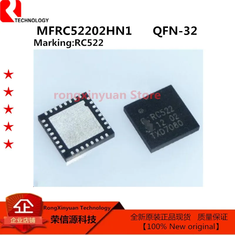 5 шт. MFRC52202HN1 115 RC522 MFRC52202 MFRC522 NFC/RFID чтение/запись 13 56 МГц 32-контактный HVQFN EP T/R 100% Новый