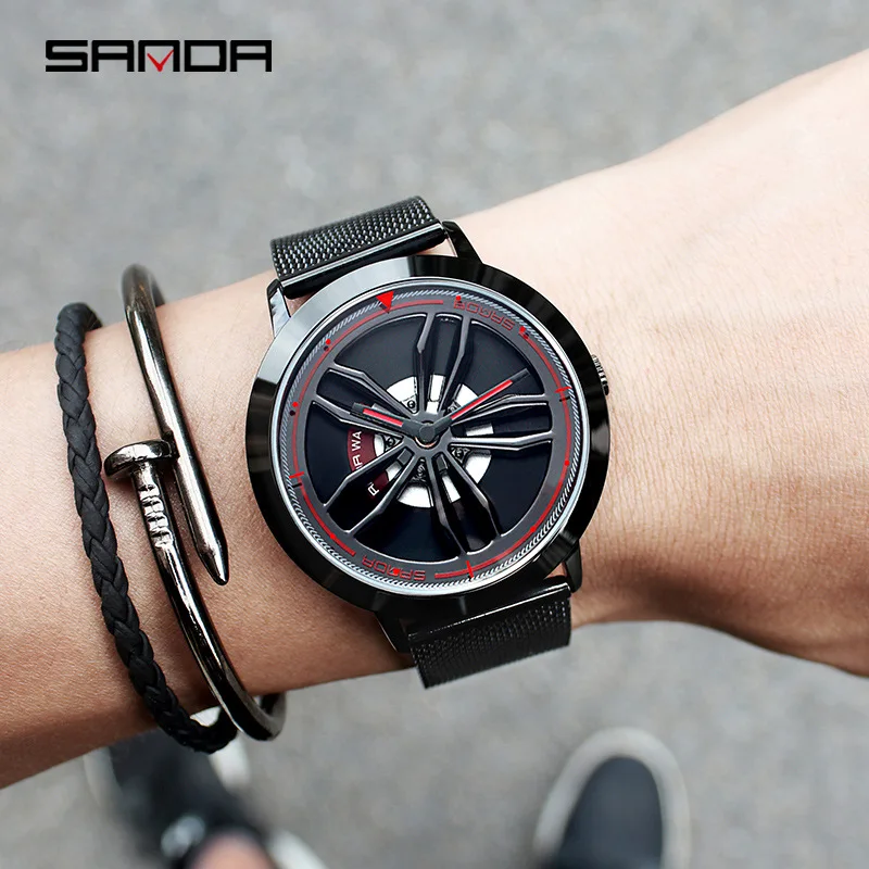 SANDA New Style Quartz Watch Fortunes Alloy Shell MEN'S Table Japan Movement Waterproof Rotating Mesh Belt Watch
SANDA New Style Quartz Watch Fortunes Alloy Shell MEN'S Table Japan Movement Waterproof Rotating Mesh Belt Watch
