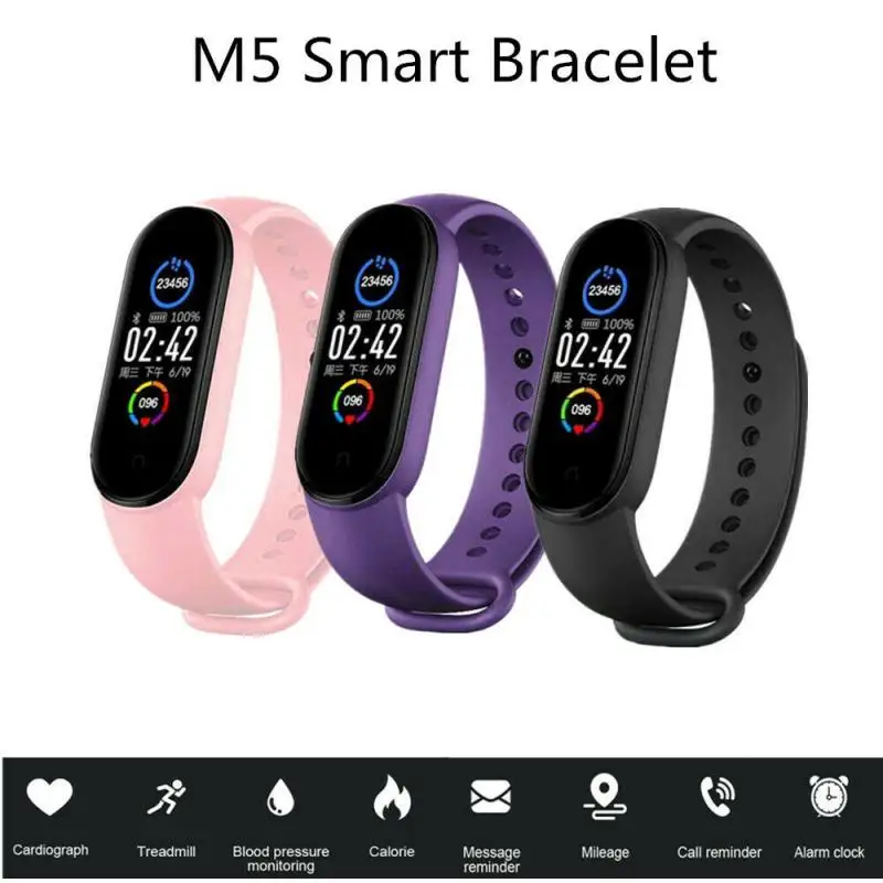 M5 Color Screen Smart Watch Sport Fitness Tracker Pedometer Heart Rate Blood Pressure Monitor Bluetooth M5 Smart Band Spanish
M5 Color Screen Smart Watch Sport Fitness Tracker Pedometer Heart Rate Blood Pressure Monitor Bluetooth M5 Smart Band Spanish