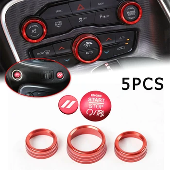 For Dodge Air Conditioning Knob And Engine Start-stop Button Decorative Cover 5x For Dodge Charger
For Dodge Air Conditioning Knob And Engine Start-stop Button Decorative Cover 5x For Dodge Charger