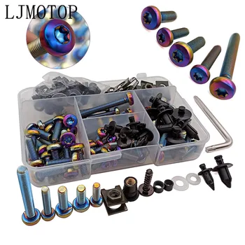 Universal Motorcycle Fairing Screws Fastener Clips Body Spring Bolts Kit for Kawasaki VERSYS 650 ZG1000 ZRX 1100 1200 ZX 11 1100
Universal Motorcycle Fairing Screws Fastener Clips Body Spring Bolts Kit for Kawasaki VERSYS 650 ZG1000 ZRX 1100 1200 ZX 11 1100