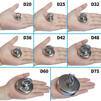 Strong Powerful Sea Fishing Rare Earth Neodymium Magnet hook salvage Holder Pulling Mounting Pot with ring Max. 100kg
Strong Powerful Sea Fishing Rare Earth Neodymium Magnet hook salvage Holder Pulling Mounting Pot with ring Max. 100kg