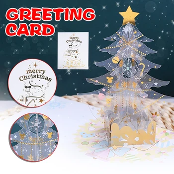 Christmas Tree 3D Pop-Up Greeting Card Merry Christmas Greeting Cards for Gift Kids HG99
Christmas Tree 3D Pop-Up Greeting Card Merry Christmas Greeting Cards for Gift Kids HG99