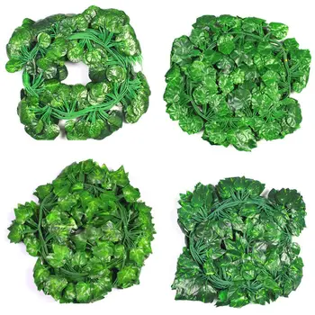 12 Pack 6.6 Ft 72 Artificial Ivy Leaves for Wedding Party Garden Wall Decoration
12 Pack 6.6 Ft 72 Artificial Ivy Leaves for Wedding Party Garden Wall Decoration