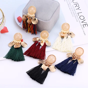 HOCOLE Boho Long Tassel Earrings 2019 Bohemian Big Tassel Earrings For Women Resin Gold Drop Earring Fashion Jewelry Brincos
HOCOLE Boho Long Tassel Earrings 2019 Bohemian Big Tassel Earrings For Women Resin Gold Drop Earring Fashion Jewelry Brincos