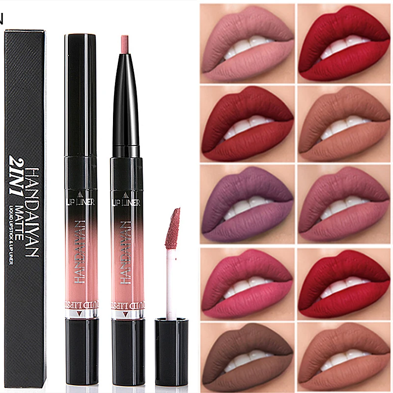 Professional Makeup Double-end Liplipstick Pencil Waterproof Long Lasting Tint Sexy Red Lip Velvet Matte Liner Pen Lipstick Set
Professional Makeup Double-end Liplipstick Pencil Waterproof Long Lasting Tint Sexy Red Lip Velvet Matte Liner Pen Lipstick Set