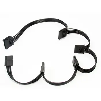4Pin IDE to 5-Port 15Pin SATA Power Cable 18AWG Wire Power Cord Lead For Hard Drive HDD SSD PC Server Black DIY Supplies
4Pin IDE to 5-Port 15Pin SATA Power Cable 18AWG Wire Power Cord Lead For Hard Drive HDD SSD PC Server Black DIY Supplies
