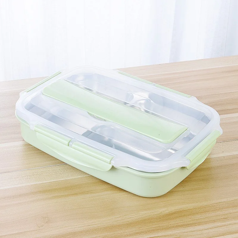 Dividing Grid Double-layer Lunch Box Stainless Steel Portable Sealed Insulated Lunch Box For Student
Dividing Grid Double-layer Lunch Box Stainless Steel Portable Sealed Insulated Lunch Box For Student