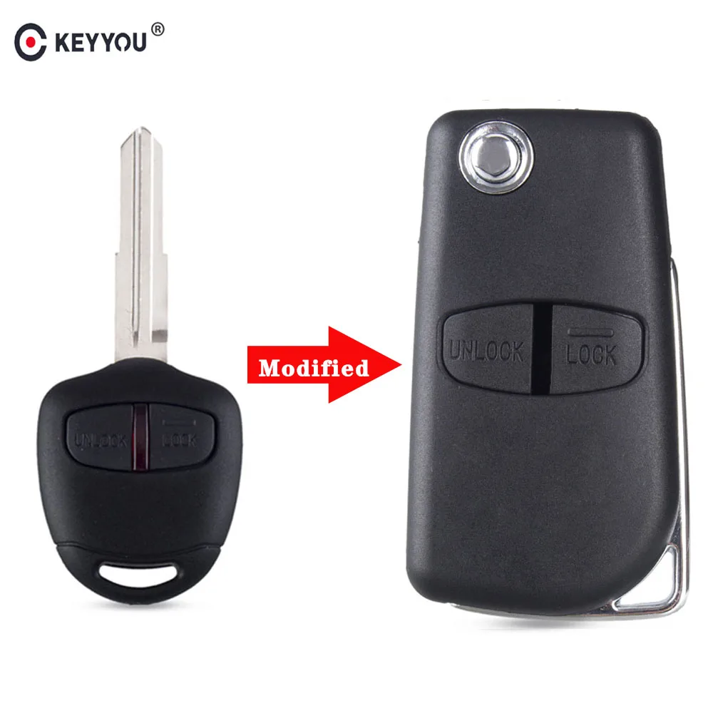 KEYYOU 2 Button Modified Flip Folding Remote Key Shell Case for Mitsubishi New ASX GRANDIS Outlander LANCER-EX Right/left Blade
KEYYOU 2 Button Modified Flip Folding Remote Key Shell Case for Mitsubishi New ASX GRANDIS Outlander LANCER-EX Right/left Blade