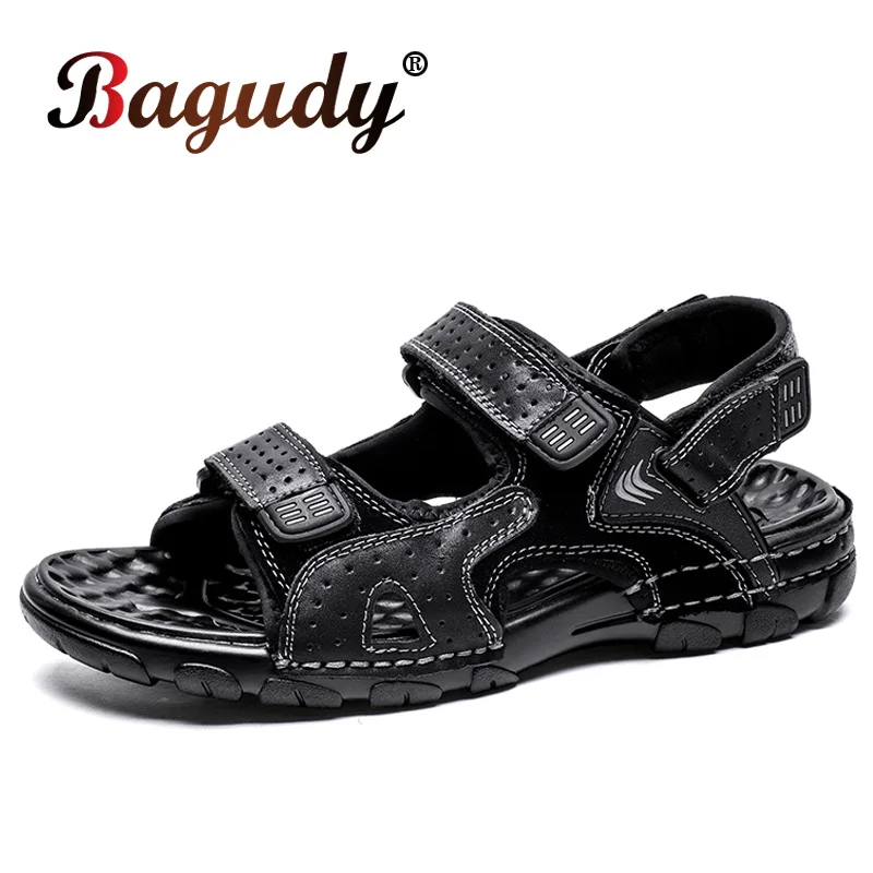 Men Leather Sandals Summer Comfortable Beach Shoes New Fashion Non-slip Breathable Men Flat Slippers Causal Shoes Plus Size 45
Men Leather Sandals Summer Comfortable Beach Shoes New Fashion Non-slip Breathable Men Flat Slippers Causal Shoes Plus Size 45