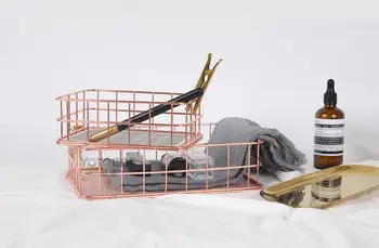 Round Iron Wire Metal Pen/Pencil Holder Desktop Debris Storage Basket Rose Gold Metal Wire Chopsticks Storage 
Round Iron Wire Metal Pen/Pencil Holder Desktop Debris Storage Basket Rose Gold Metal Wire Chopsticks Storage