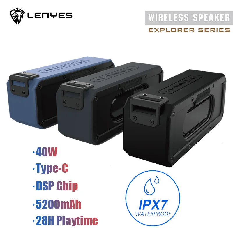 IPX7 Waterproof Portable Type-C Wireless TWS Bluetooth V4.2 stereo bass Speaker Audio DSP sound TF Speaker for Outdoor with Mic
IPX7 Waterproof Portable Type-C Wireless TWS Bluetooth V4.2 stereo bass Speaker Audio DSP sound TF Speaker for Outdoor with Mic
