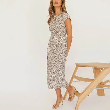 Bohemian Floral Woman Beach Dress Maxi Dress Boho Cotton With A Slit Sleeveless Casual Dresses For Women Summer Abiti Donna #3
Bohemian Floral Woman Beach Dress Maxi Dress Boho Cotton With A Slit Sleeveless Casual Dresses For Women Summer Abiti Donna #3