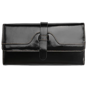 JINBAOLAI Anti-netic Leather Insert Oil Wax Leather Mid-Length Three-Fold Leather RFID Ladies Wallet Clutch Black
JINBAOLAI Anti-netic Leather Insert Oil Wax Leather Mid-Length Three-Fold Leather RFID Ladies Wallet Clutch Black