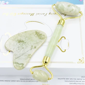 Facial Guasha Jade Roller Face Body Gua Sha Board Massager Tool Set 
Facial Guasha Jade Roller Face Body Gua Sha Board Massager Tool Set