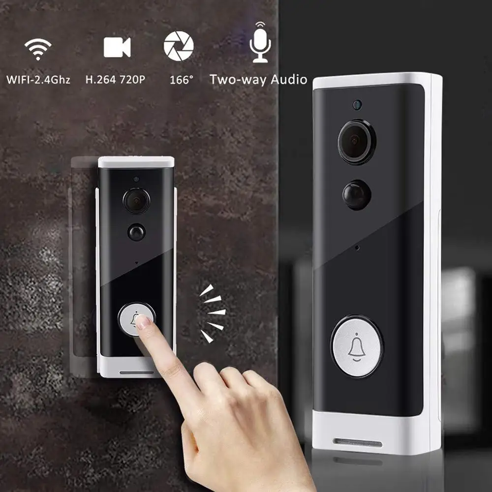 720p Wireless HD Visual WIFI Doorbell Infrared Night Vision Remote Home Monitoring Alarm Intercom Doorbell
720p Wireless HD Visual WIFI Doorbell Infrared Night Vision Remote Home Monitoring Alarm Intercom Doorbell