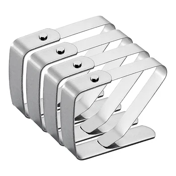 4 Pcs Thickened Stainless Steel Tablecloth Holders Kitchen Tablecloth Clips Non-Slip Table Clips
4 Pcs Thickened Stainless Steel Tablecloth Holders Kitchen Tablecloth Clips Non-Slip Table Clips