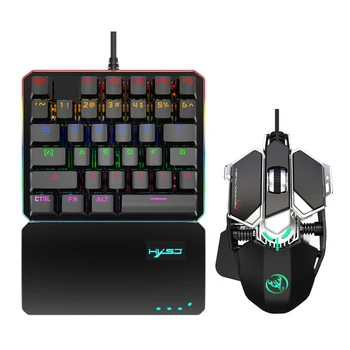 HXSJ V200+J600 Keyboard Mouse Set 35 Keys Mini USB Wired Keyboard+Wired Gaming Mouse Nine-Key Macro Programming Mouse
HXSJ V200+J600 Keyboard Mouse Set 35 Keys Mini USB Wired Keyboard+Wired Gaming Mouse Nine-Key Macro Programming Mouse