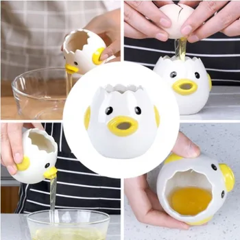 Egg separator chicken ceramic egg separator cartoon egg separator egg liquid filter baking utensils egg racks kitchen supplies
Egg separator chicken ceramic egg separator cartoon egg separator egg liquid filter baking utensils egg racks kitchen supplies