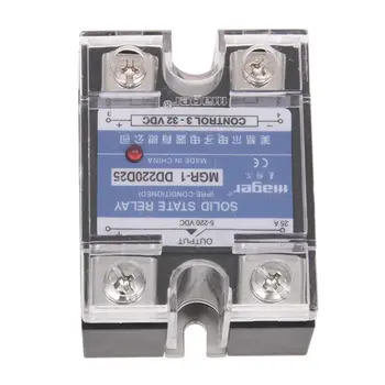 New DC to DC Single Phase Solid State Relay SSR 25A 3-32V 5-220V w Transparent Cover
New DC to DC Single Phase Solid State Relay SSR 25A 3-32V 5-220V w Transparent Cover