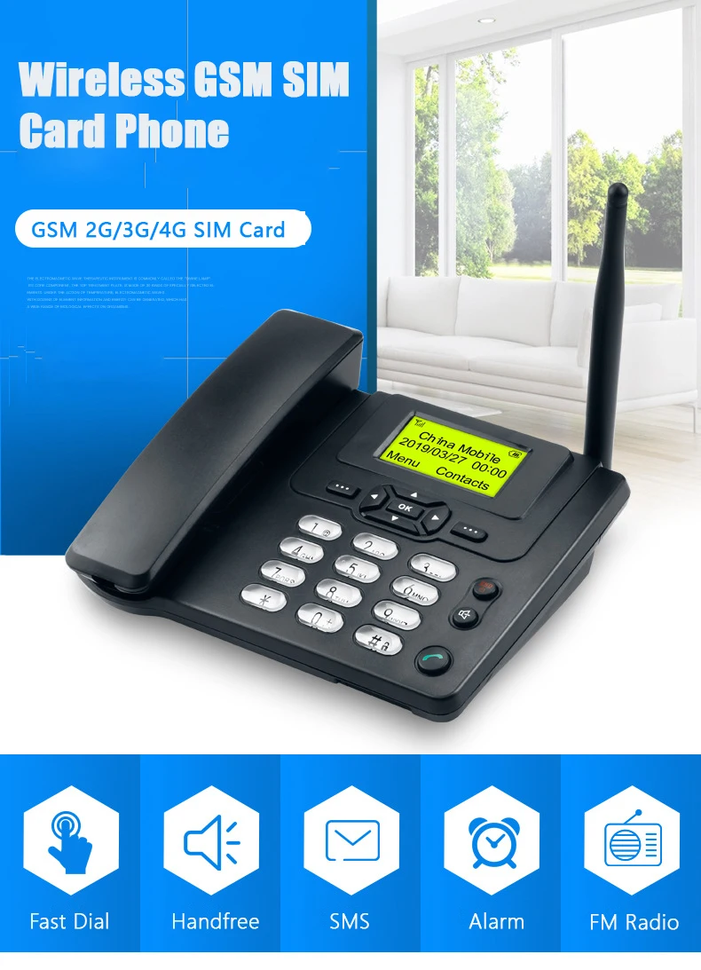 GSM SIM Card Fixed telefone with Russian spanish languages with FM Radio Call ID Handfree Landline fone Fixed Wireless Telefone
GSM SIM Card Fixed telefone with Russian spanish languages with FM Radio Call ID Handfree Landline fone Fixed Wireless Telefone