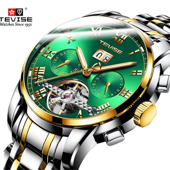 TEVISE 2020 Men Watch Tourbillon Automatic Mechanical Watches Stainless Steel Waterproof Business Wristwatches Relogio Masculino
TEVISE 2020 Men Watch Tourbillon Automatic Mechanical Watches Stainless Steel Waterproof Business Wristwatches Relogio Masculino