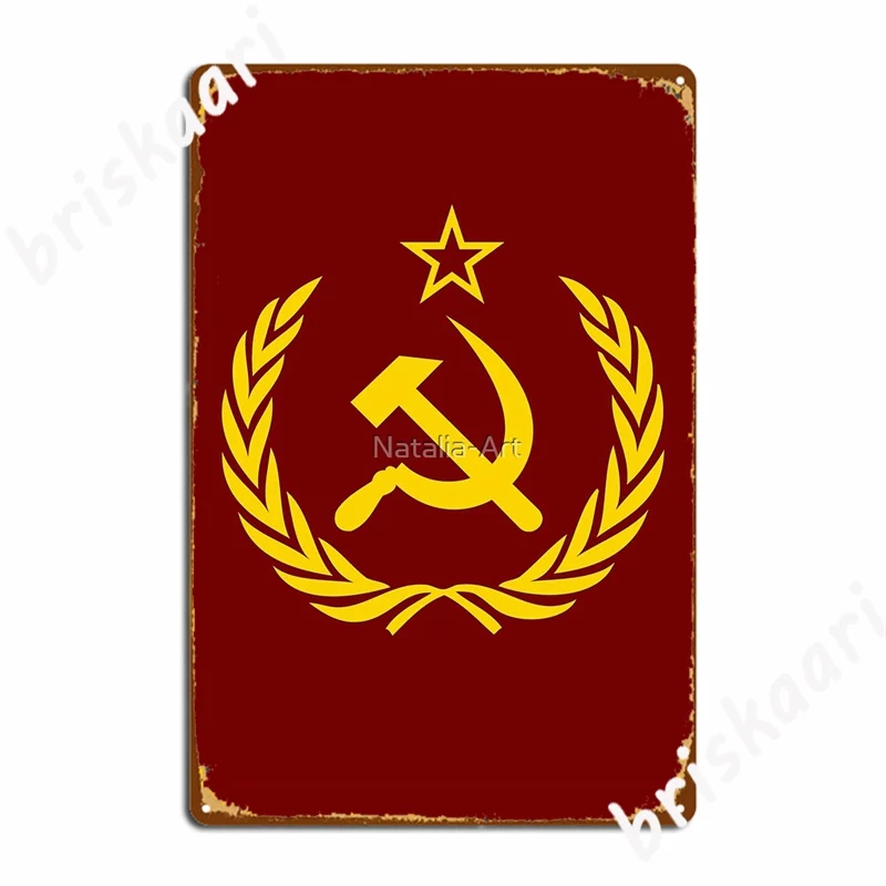 Фото Советский Союз эмблема молот и серп металлические знаки Настенная роспись | Таблички и знаки (1005002454812072)