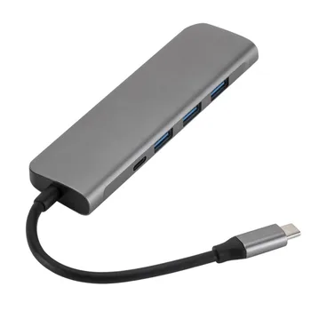 Type C To HDMI VGA Adapter Hub with 3 USB 3.0 PD Converter for Macbook New Arrival
Type C To HDMI VGA Adapter Hub with 3 USB 3.0 PD Converter for Macbook New Arrival