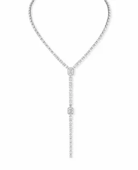 New 925 Silver drip long Necklace Fashion Collier Femme Full of zircon square necklace gold silver rose pink france Jewelry
New 925 Silver drip long Necklace Fashion Collier Femme Full of zircon square necklace gold silver rose pink france Jewelry