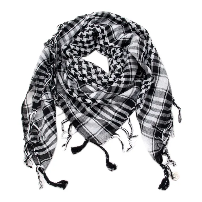 Арабская Куфия Мужская зимняя Военная Тактическая ветрозащитный шарф черный и