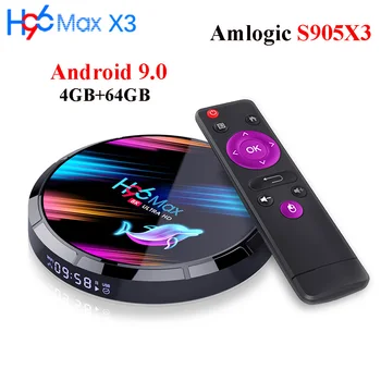 H96 Max X3 Tv Box Amlogic S905X3 Android 9.0 Set Top Box 4GB RAM 64GB ROM 2.4G 5G Wifi Bluetooth 1000M Youtube 8K Media Player
H96 Max X3 Tv Box Amlogic S905X3 Android 9.0 Set Top Box 4GB RAM 64GB ROM 2.4G 5G Wifi Bluetooth 1000M Youtube 8K Media Player