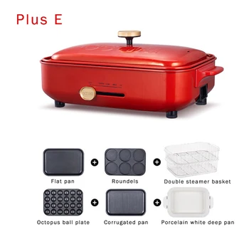 Electric Multi Cooker Home Electric Grill Pans Hot Pot teppanyaki Steam Cooking Machine Noodles Rice Eggs Soup BBQ Pots
Electric Multi Cooker Home Electric Grill Pans Hot Pot teppanyaki Steam Cooking Machine Noodles Rice Eggs Soup BBQ Pots