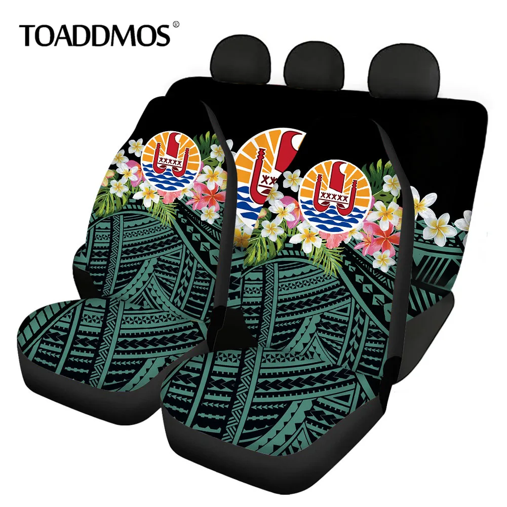 TOADDMOS Tahiti Polynesian Plumeria Print Front & Rear Car Seat Cover Protector Car Accessories Interior Universal Car Seat Mat
TOADDMOS Tahiti Polynesian Plumeria Print Front & Rear Car Seat Cover Protector Car Accessories Interior Universal Car Seat Mat