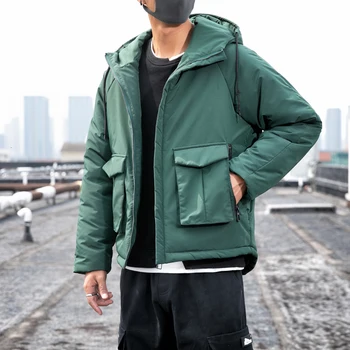 Winter Down Jacket Men's Warm Thick Parka Men Slim Fashion Big Pocket Hooded Coat Man Wild Cotton Jacket Male Clothes M-5XL 
Winter Down Jacket Men's Warm Thick Parka Men Slim Fashion Big Pocket Hooded Coat Man Wild Cotton Jacket Male Clothes M-5XL