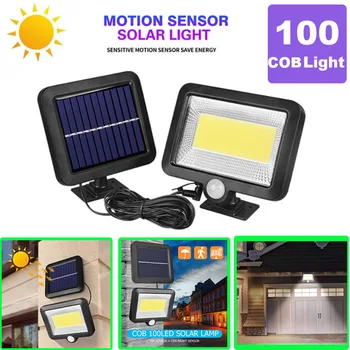 

COB 100LED Solar Lamp Motion Sensor IP65 Waterproof Outdoor Path Night Lighting Solar Lights illuminate Garden Courtyard Aisle