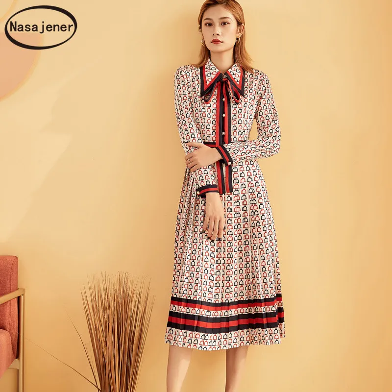 Temperament female long section long sleeve 2019 new fashion early autumn very fairy waist pleated dress
Temperament female long section long sleeve 2019 new fashion early autumn very fairy waist pleated dress
