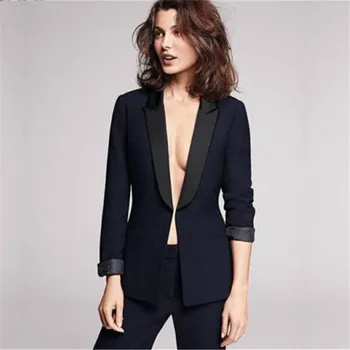 black Ladies Suits Trouser 2 Piece Jacket + Pants Suit Formal Business Womens Tailored Suit
black Ladies Suits Trouser 2 Piece Jacket + Pants Suit Formal Business Womens Tailored Suit