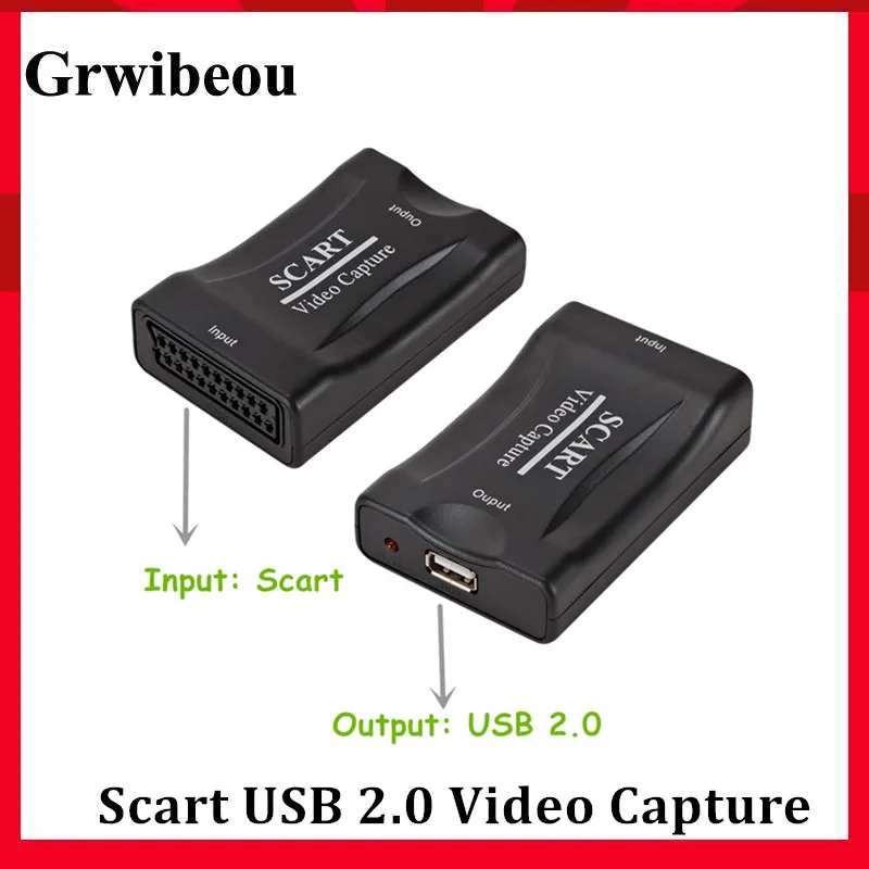Grwibeou Video Capture Card USB 2.0 Scart Video Grabber Record Box for PS4 Game DVD Camcorder Camera Recording Live Streaming
Grwibeou Video Capture Card USB 2.0 Scart Video Grabber Record Box for PS4 Game DVD Camcorder Camera Recording Live Streaming