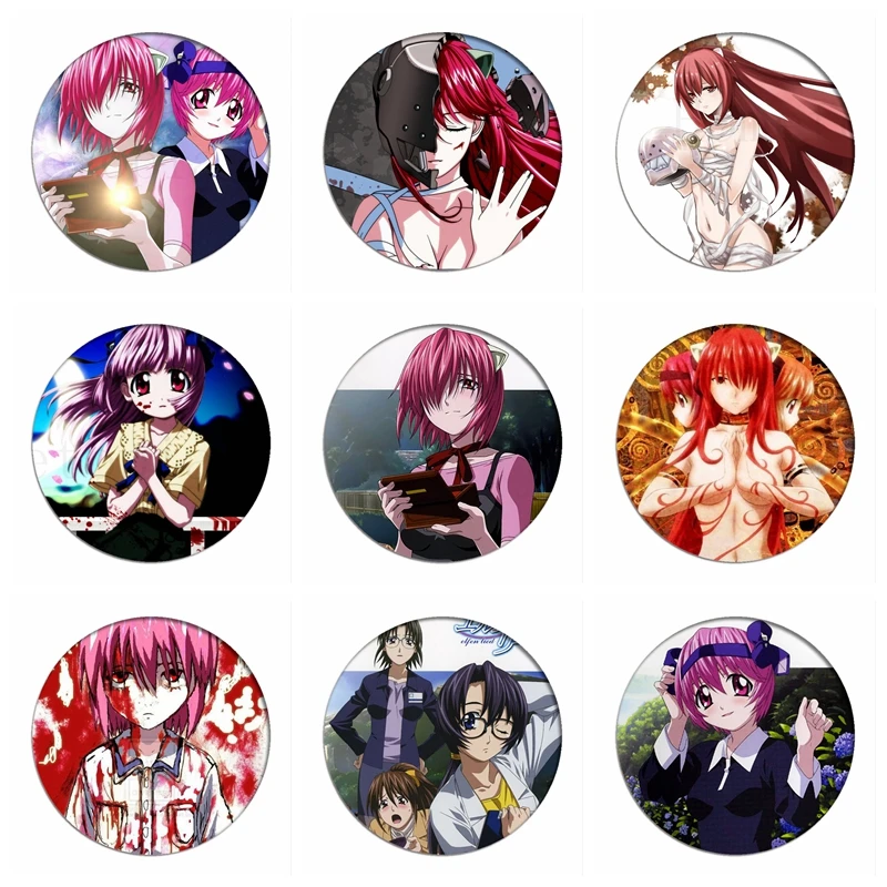 Elfen Lied Cosplay Badges Lucy Nyu Brooch Pin Nana Collection Badge Breastpin for Backpacks Clothing |