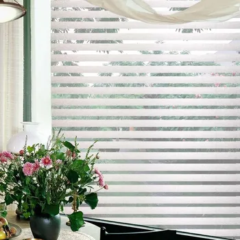 Stripe Pattern Glass Film Static Cling UV-Proof Recyclable Remoable Durable Multi-Size Heat-Control Home Office Decoration 
Stripe Pattern Glass Film Static Cling UV-Proof Recyclable Remoable Durable Multi-Size Heat-Control Home Office Decoration