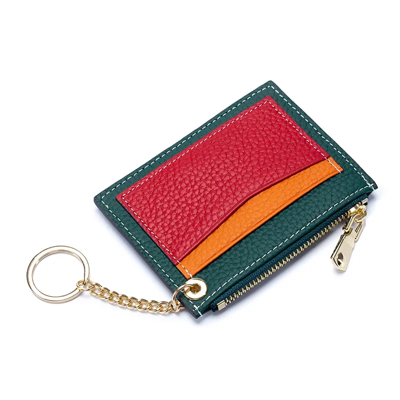 First Layer Cow Skin Main Bag Side Card Slot Holder Contrast Color Real Leather Key Chain Ring Style Slim Mini Coin Purse
First Layer Cow Skin Main Bag Side Card Slot Holder Contrast Color Real Leather Key Chain Ring Style Slim Mini Coin Purse