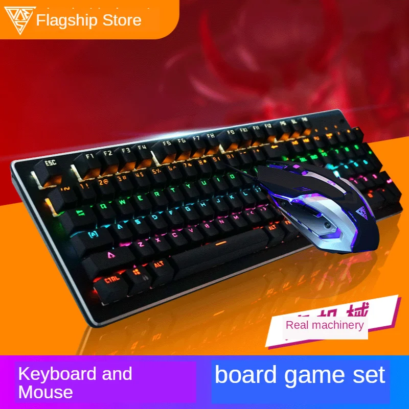 Gaming Mechanical Keyboard Mouse Sets 87key RU/US Wired Keyboard Anti-ghosting RGB/ Mix Backlit LED USB for Gamer PC Laptop
Gaming Mechanical Keyboard Mouse Sets 87key RU/US Wired Keyboard Anti-ghosting RGB/ Mix Backlit LED USB for Gamer PC Laptop
